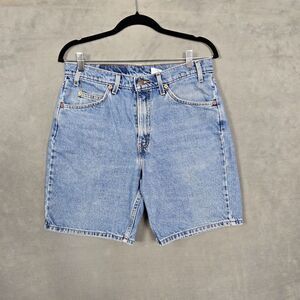 Levis 550 Shorts Mens 33 Blue Relaxed Fit Orange Tab 90s Jorts